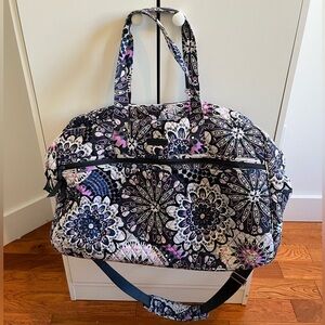 Large Vera Bradley Purple Travel Bag
